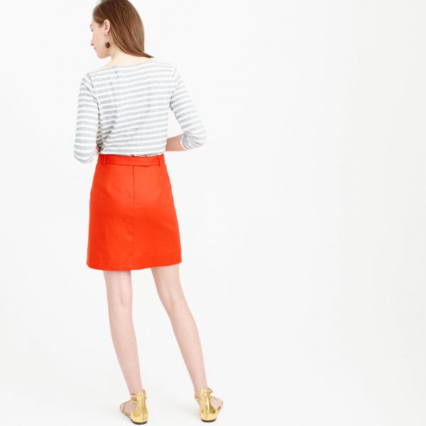 Mini Skirt in Bonded Linen